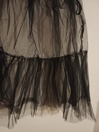 Sottoveste nera in tulle vestiti carnevale