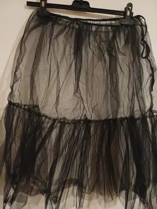 Sottoveste nera in tulle vestiti carnevale