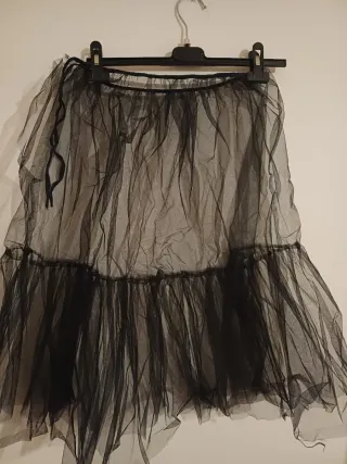 Sottoveste nera in tulle vestiti carnevale