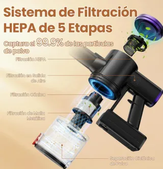Aspiradora Inalámbrica S9 45KPA 550W