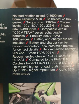 Parkside Performance Atornillador impacto kit