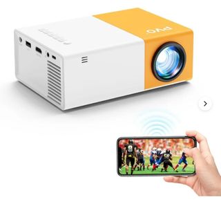 Proyector Portátil WiFi LCD Blanco/Naranja