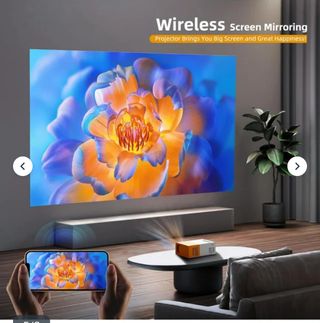 Proyector Portátil WiFi LCD Blanco/Naranja