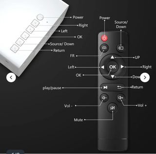 Proyector Portátil WiFi LCD Blanco/Naranja