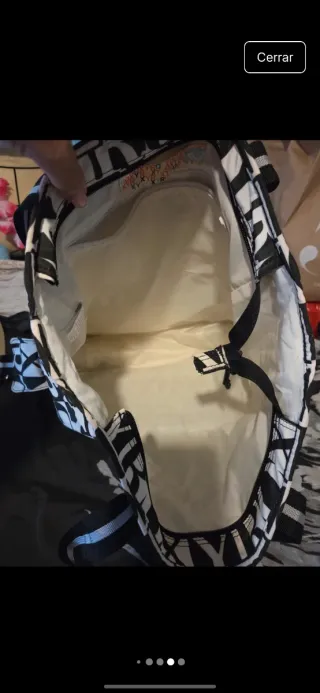 Bolso Roxy Negro y Blanco