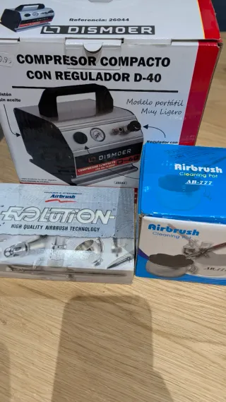 Pack Aerógrafo Harder & Steenback + DISMOER D-40