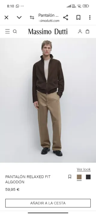 Pantalón beige