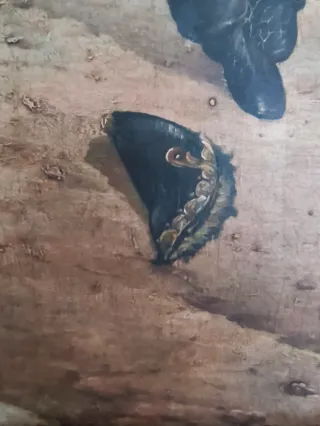 Oleo sobre lienzo: Despedida de Napoleón