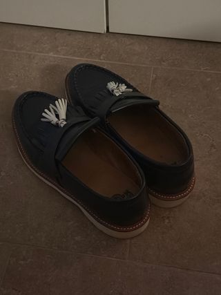 Dr. Martens Mocasines Azul Marino con Flecos