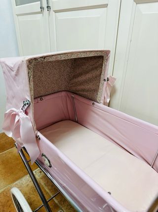 Carretto per bambole Bebelux rosa