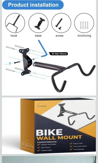 Soporte Bicicleta Pared Plegable PINNERS.