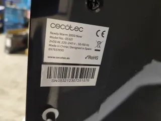 Cecotec Ready Warm Radiador Eléctrico Bajo Consumo