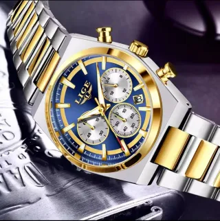 Reloj LIGE Hombre Oro y Plata