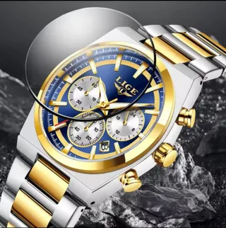 Reloj LIGE Hombre Oro y Plata