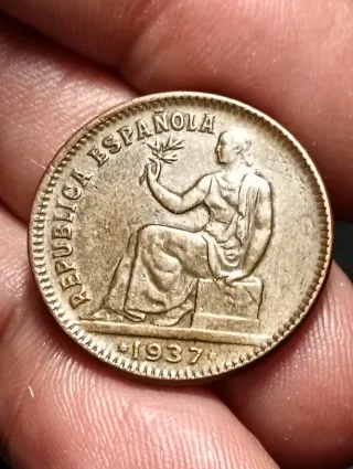 Moneda 50 céntimos República Española 1937*3*4