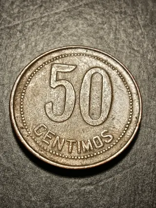 Moneda 50 céntimos República Española 1937*3*4