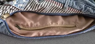 Bolso bandolera vaquero con parche