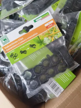 Lote 125 Clips Conectores Tutores (Windhager)