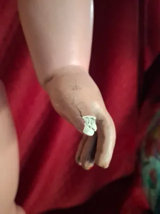 Bambola anni '40 in composizione h.60