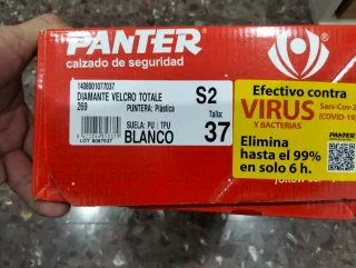 Zapatos Panter Talla 37 Blanco