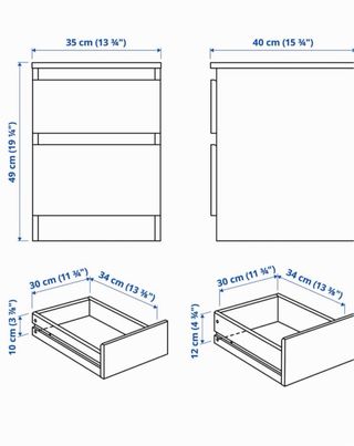 Comodini/comodini Kullen x2