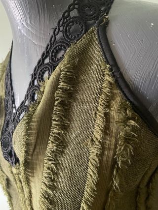 Top Boho Encaje Verde Talla XL