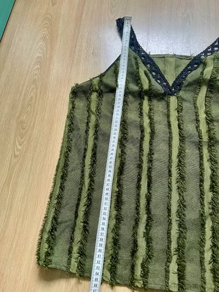 Top Boho Encaje Verde Talla XL