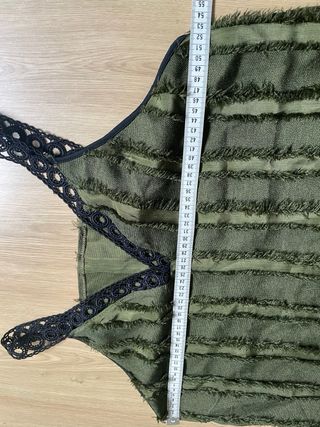 Top Boho Encaje Verde Talla XL