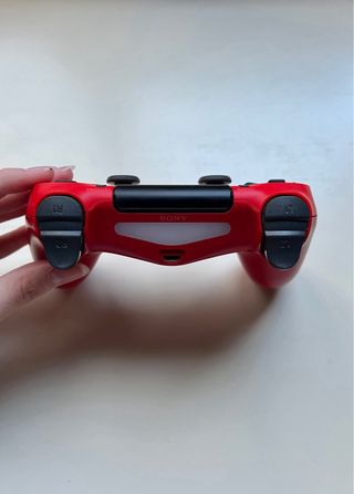 Mandos PS4 4 Sony DualShock 4 V2 Rojo y Negro