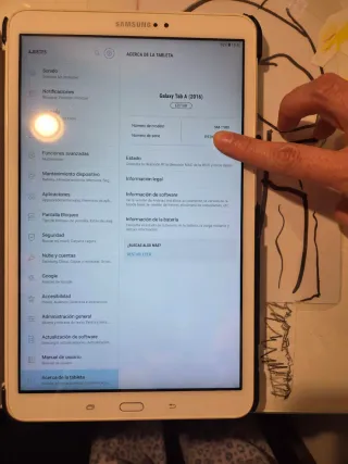 Samsung Galaxy Tab T580  10.1 Wi-Fi 2016 Blanca