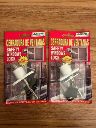 Lote 2 Cerraduras Seguridad Ventanas