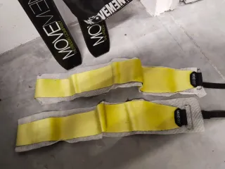 Equipo de esqui de travesía, pieles foca y botas