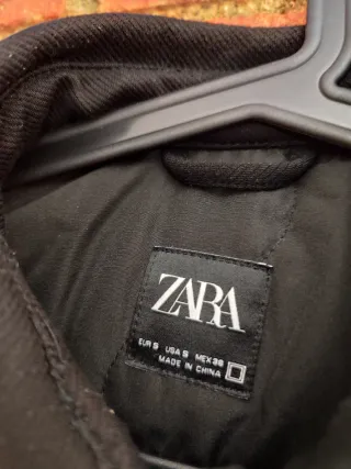 Sobrecamisa acolchada Soft Zara Negra