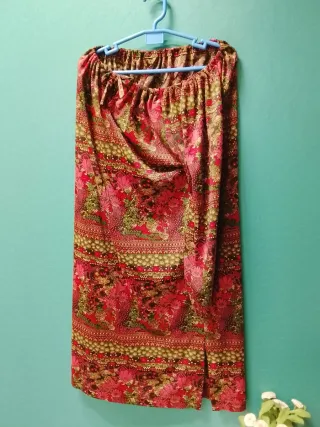 Falda larga estampada