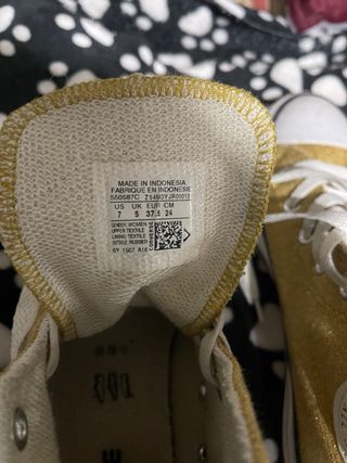 Converse All Star Oro Glitter