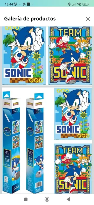 Póster Sonic Set de 2