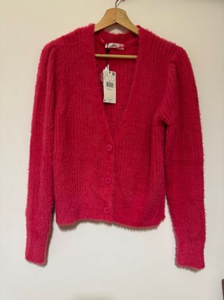 Chaqueta Mango Fucsia Talla M