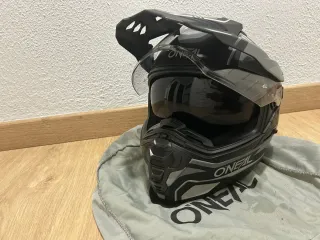 Casco moto Adventure O'Neal Negro y Gris
