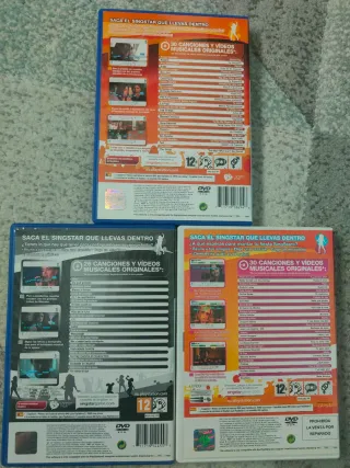 Pack 2 Micrófonos SingStar + 3 Juegos PS2
