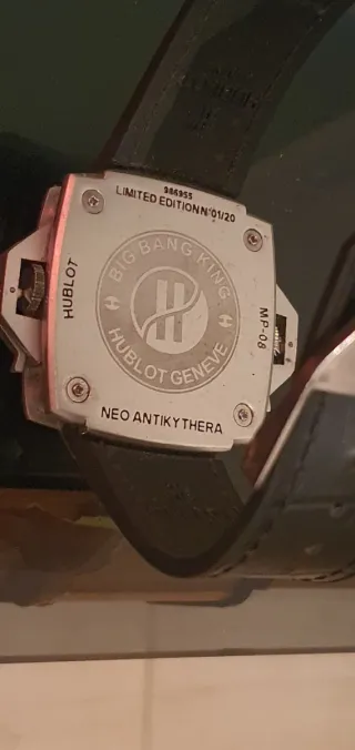 Reloj Hublot Esqueleto Plata y Negro