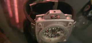 Reloj Hublot Esqueleto Plata y Negro