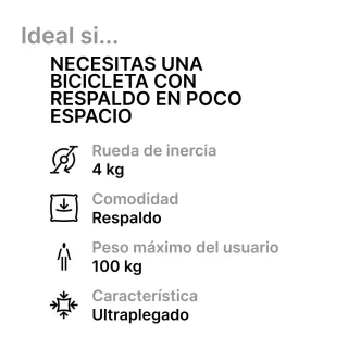 Bicicleta Estática Doymos X-Bike Plegable