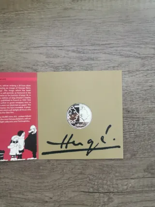 Moneda 20 euros de Bélgica, Tintin
