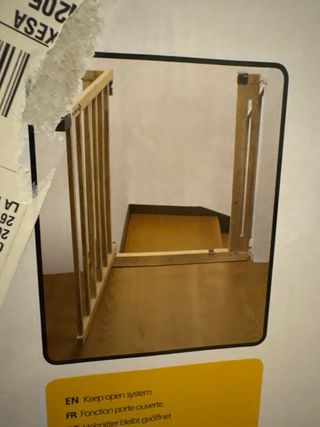 2 Vallas de seguridad madera para las escaleras