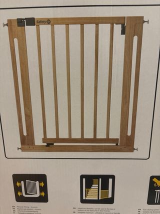 2 Vallas de seguridad madera para las escaleras