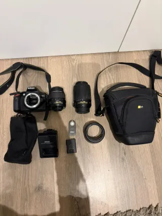 Cámara Nikon D3200 + 2 objetivos