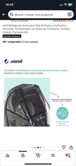 Funda lluvia universal Jane Kids Zone