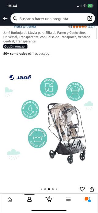 Funda lluvia universal Jane Kids Zone