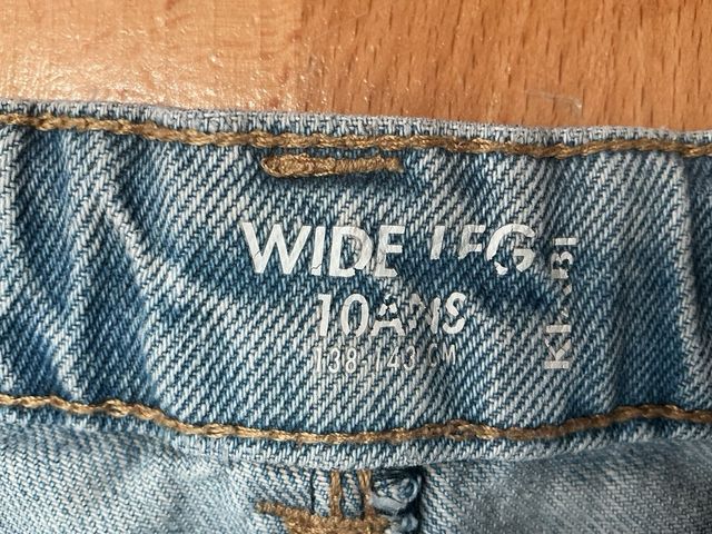 Pantalón tejano ancho Kiabi