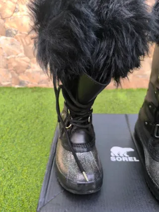 Botas Nieve Sorel Joan Arctic Lux Negro/Plata